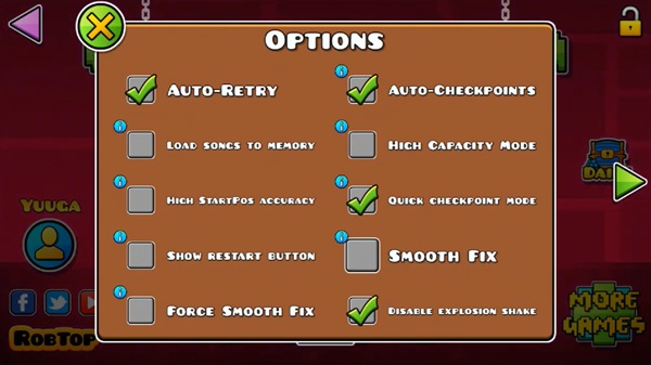 los mejores ajustes para tu experiencia en geometry dash apk gratis